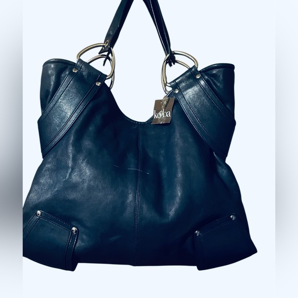Kooba Handbags - Kooba Kellyn Blue Leather  Bag